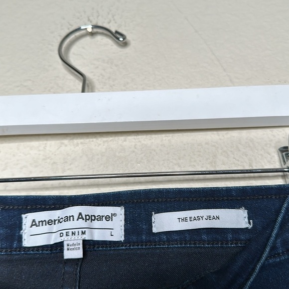 NWOT American Apparel The Easy Jean High Rise Stretch Skinny Blue Size Large - Picture 12 of 16